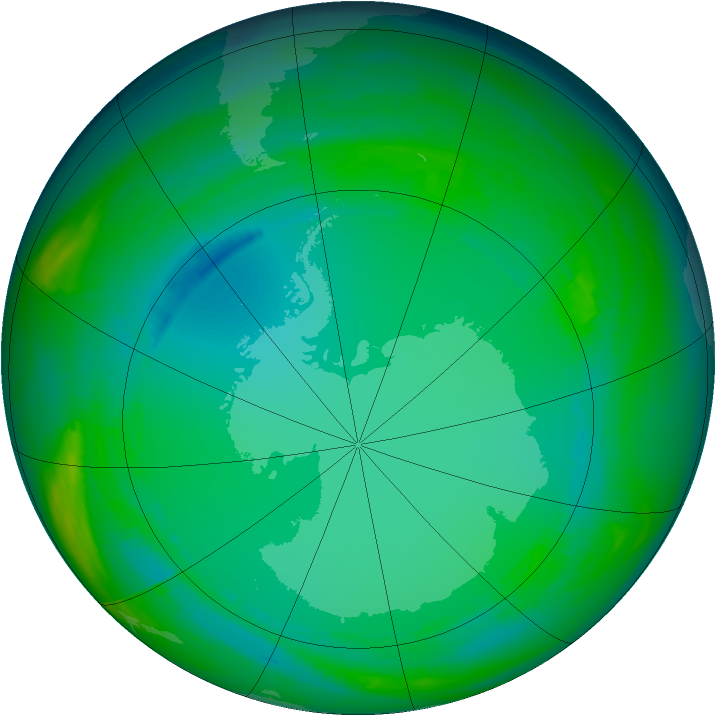 Ozone Map 1984-07-17